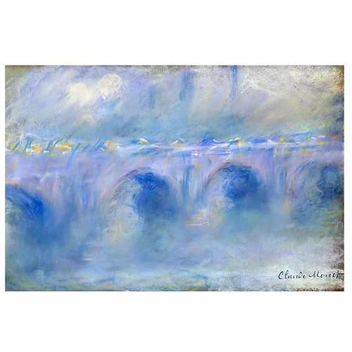 Fedkolor Razmnožavanje slici Claude Monet - Le Pont de Waterloo, 90 x 60 cm