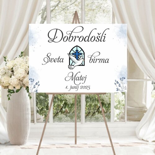  Tabla dobrodo&scaron;lice za birmo TABBIR 01 Cene