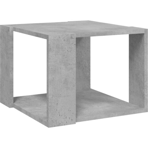 Maison Chic Klubska mizica - kavna mizica - Nizka mizica betonsko siva 40x40x30 cm konstruiran les, (21754038) Cene