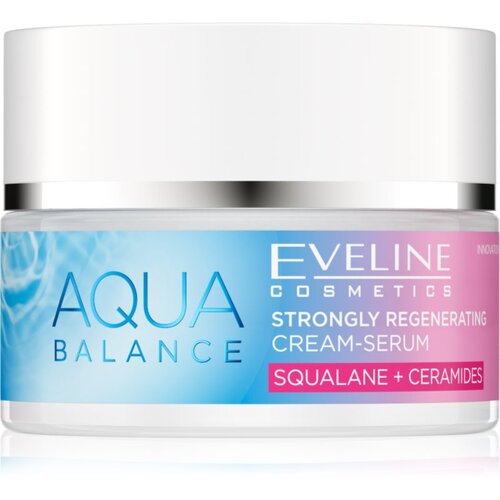Eveline Cosmetics Aqua Balance Squalane + Ceramides krema za intenzivnu regeneraciju s hidratantnim učinkom 50 ml Slike