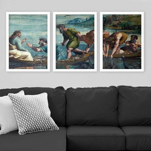 Wallity Set uramljenih slika 3BC_UN3848229, 3 dijela Cene