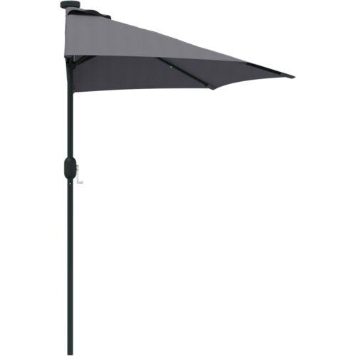 vidaXL Vrtni dežnik Antracit 294 x 150 x 224 cm blago Cene
