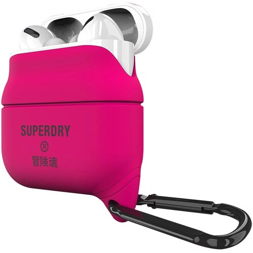 Oem Superdry, Ohi&scaron;je za slu&scaron;alke Airpods za Airpods Pro Silikon proti udarcem, Roza, (5000227498) Cene