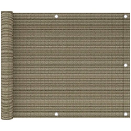 Balkonski zastor smeđe-sivi 75 x 300 cm HDPE Cene
