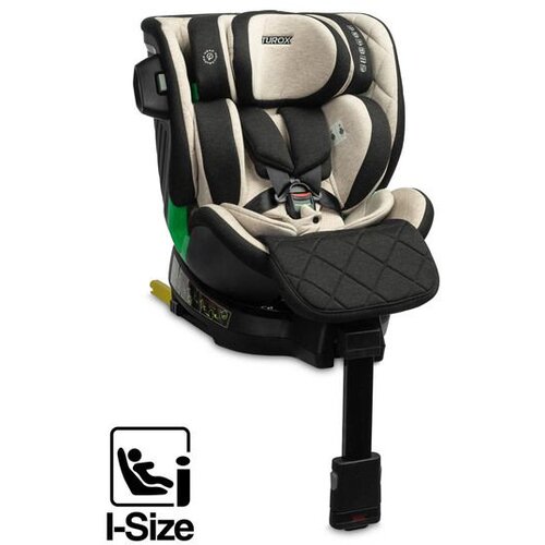 CARETERO Turox i-Size rotirajuća autosjedalica 40&amp;ndash;150 cm, bež Slike