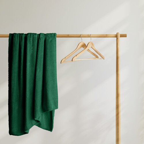 Restilo Temno zelena odeja iz mikrovlaken DecoKing Henry, 170 x 210 cm Slike