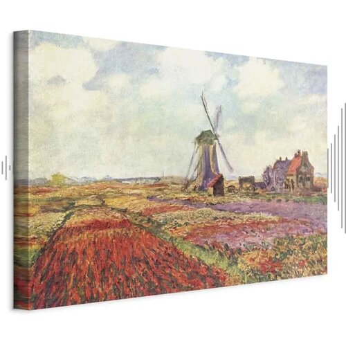  Slika - Claude Monet &ndash; Tulip Fields with Windmill 60x40 Akustična Cijene