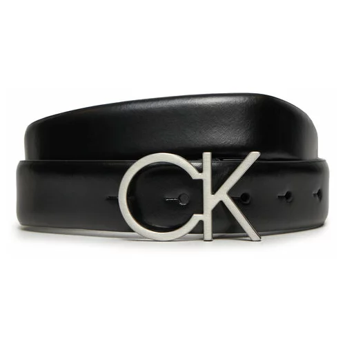 Calvin Klein Ženski pas Re-Lock Ck Logo Belt 30Mm K60K610157 Črna