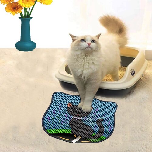 WALLXPERT Kdkafa0156 multicolor cat litter mat Cene