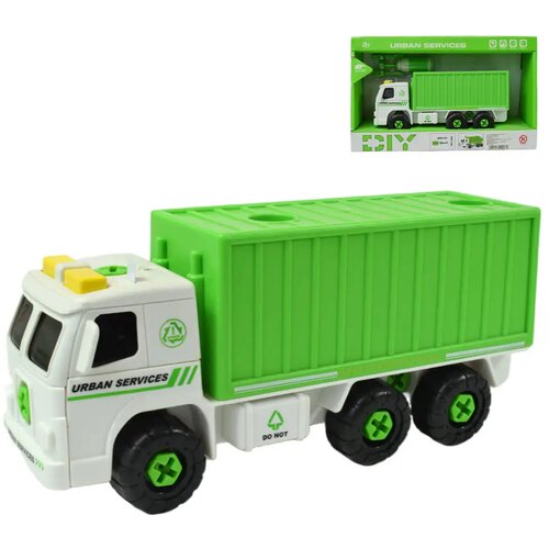 Magic Toys Urban Services: Razstavljiv kamion zabojnik z orodjem in zvoki 20 cm Cene