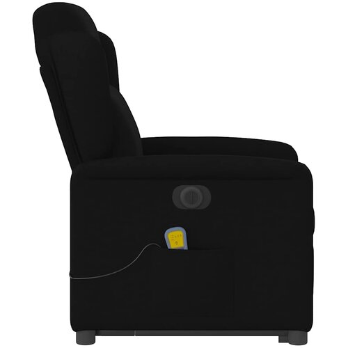  Električni masažni naslonjač na podizanje od tkanine crni Slike