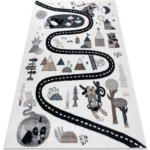 RugsX Preproge Preproga FUN Route za otroke, ulica, živali 120x170 cm Bež Cene