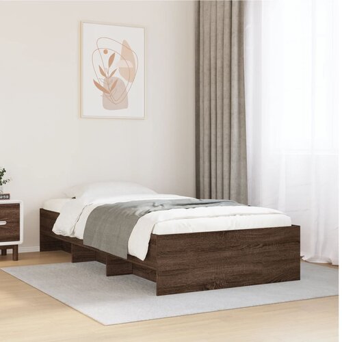 VidaXL Okvir kreveta bez madraca smeđa boja hrasta 90 x 200 cm drveni Slike