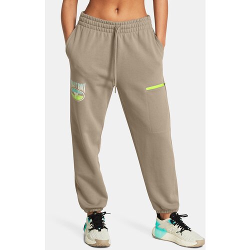 Under Armour Pjt Rck Q1 HW Terry Pant Light Brown Sweatpants Slike
