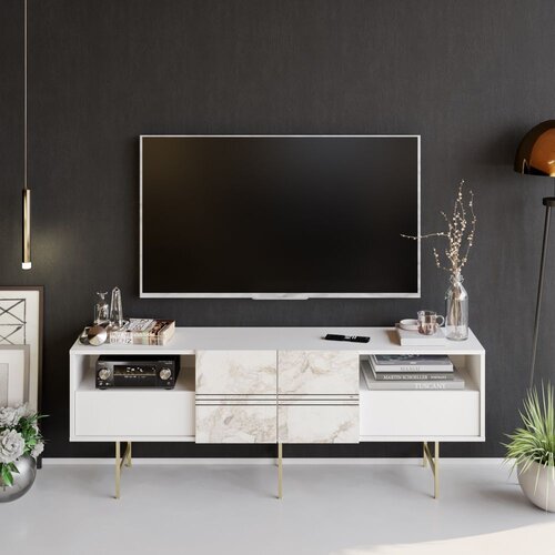 Woody Fashion TV komoda Derin Bijela Cene
