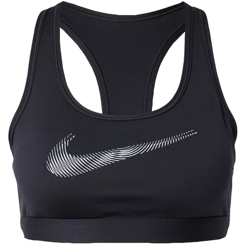 Nike Športni nederček siva / črna / bela
