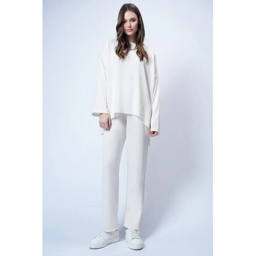 Trend Alacati Stili Ženski komplet duks i pantalone Alc-X13270, Bela Cene