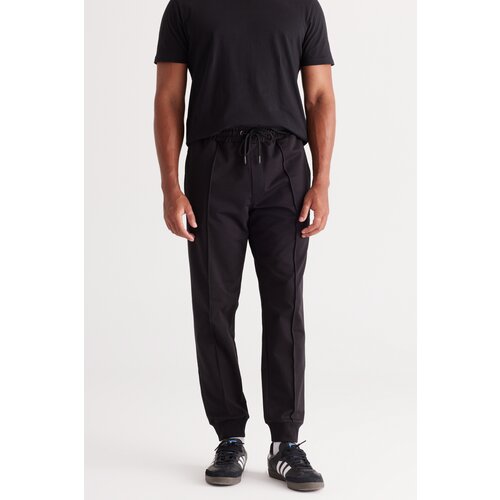 ALTINYILDIZ CLASSICS Men's Black Standard Fit Regular Fit Cotton Sweatpants Slike