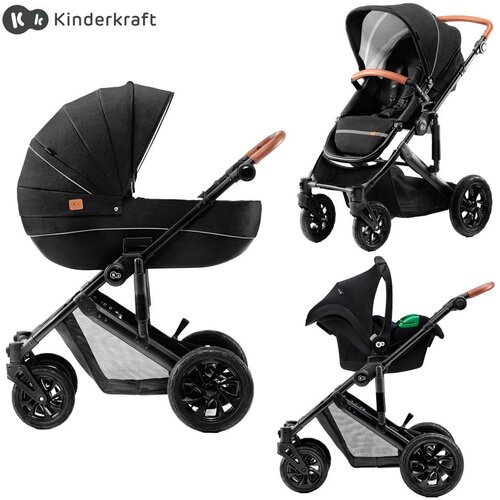 Kinderkraft KOLICA ZA BEBE 3U1 PRIME MINK PRO BLACK Cene
