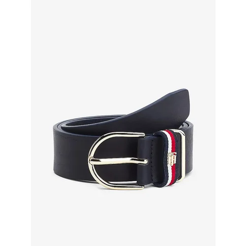 Tommy Hilfiger Corp Dark Blue Women s Leather Belt Women