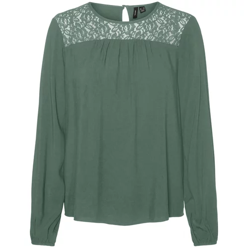 Vero_Moda Bluza 'LILOU' temno zelena