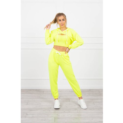 Kesi 3-piece cotton set yellow neon Slike