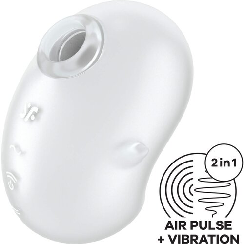 Satisfyer Cutie Ghost - brezžični stimulator klitorisa z zračnim valovanjem (bel) Cene