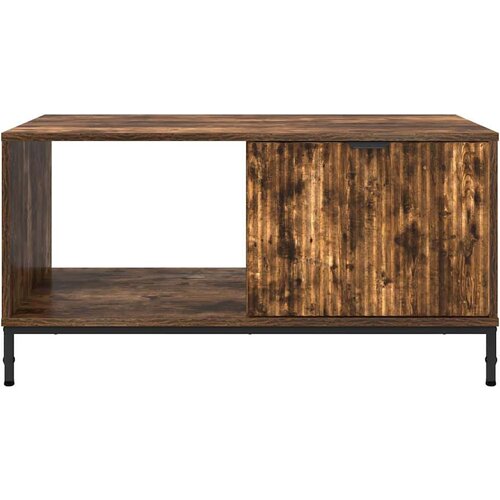 VidaXL Stolić za kavu Dimljeni hrast 90 x 49 x 46 cm Konstruirano drvo Slike