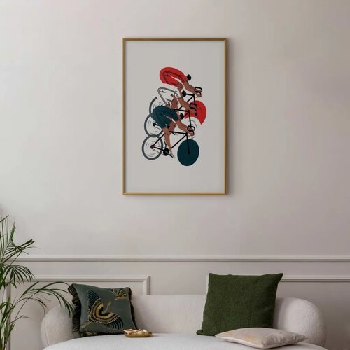  Plakat - Olympics - Cycling Race 40x60 Zlatni okvir s margom Slike