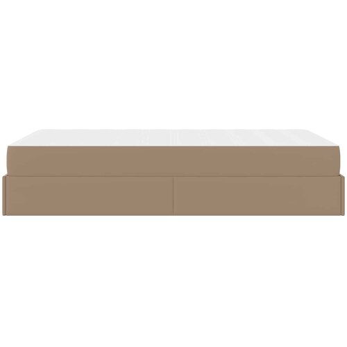  Okvir kreveta s madracem Ostalo 2 kom. Smeđa PVC Žućkastosmeđa 120 x 200 cm Slike
