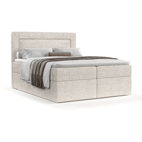 Maison de R&amp;ecirc;ve Kremno bela boxspring postelja s prostorom za shranjevanje 160x200 cm Imagine &amp;ndash; Slike