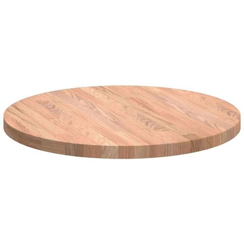 vidaXL Nepremična površina Svetlo rjava Ø 50 x 2.5 cm Trda hrastovina Cene