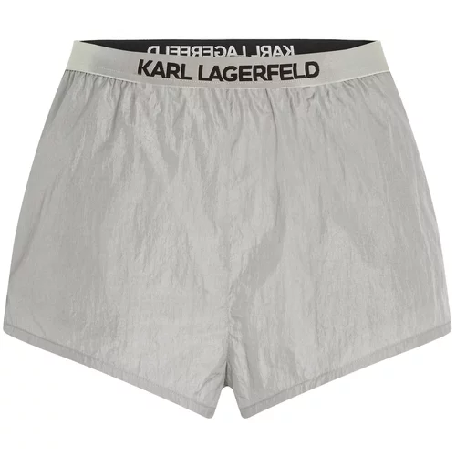 Karl Lagerfeld Kupaće hlače crna / srebro