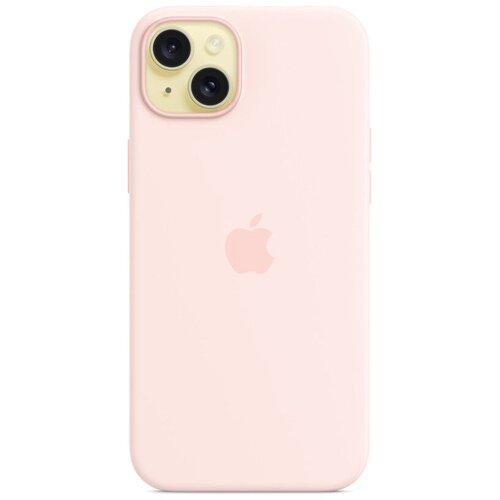 Apple silikonski ovitek za iPhone 15 Plus z MagSafe - Svetlo roza (MT143ZM/A) Slike