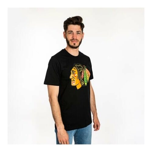 47 Brand Pánské tričko NHL Chicago Blackhawks Imprint ’47 Echo Tee Slike