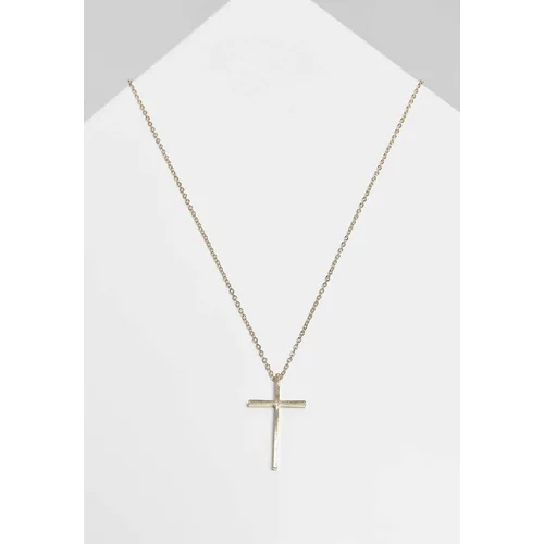Urban Classics Accessoires Large Gold Basic Cross Necklace