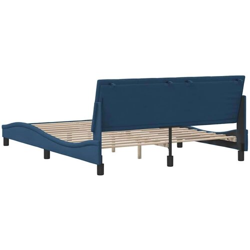  Okvir za krevet bez madraca plavi 160x200 cm od tkanine - Plava 160 x 200 cm Slike