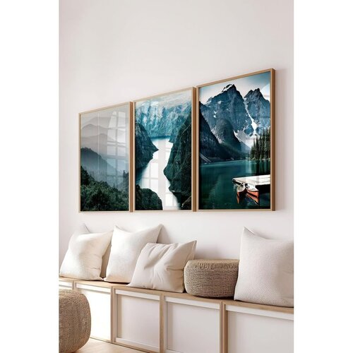 WALLXPERT Ç-300711 - 3040 set dekorativnih slika u više boja (3 komada) Cene