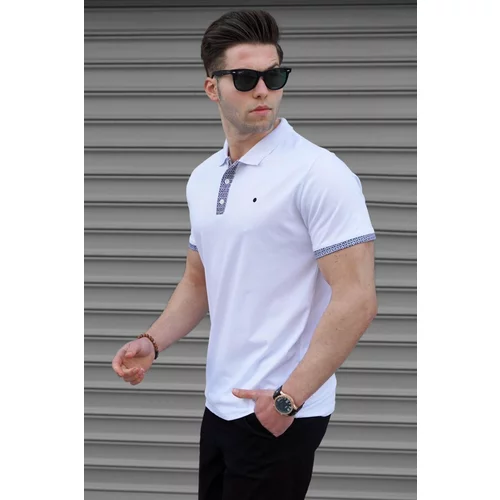 Madmext Polo T-shirt - White - Regular fit