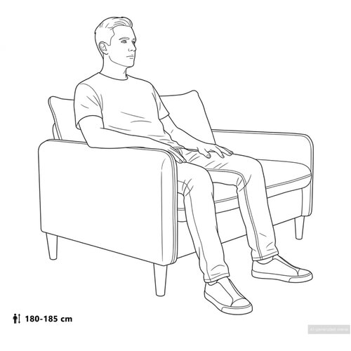 XXL fotelja Crna Bar&amp;scaron;un - Crna 110 cm Slike