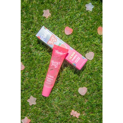 Rude Cosmetics Berry Juicy vlažilni balzam za ustnice odtenek Strawberry 10 ml Slike