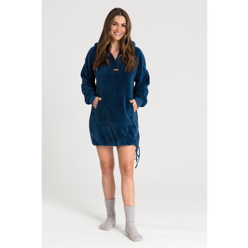 LaLupa woman's hoodie LA081 navy blue Slike
