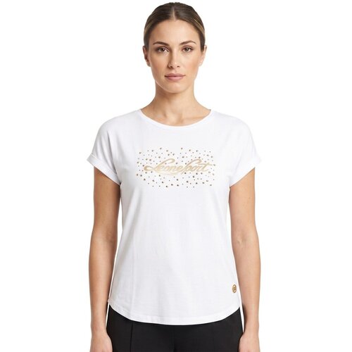 Leone 1947 Majice s kratkimi rokavi Woman Short Sleeves Luxury Gold Bela Slike