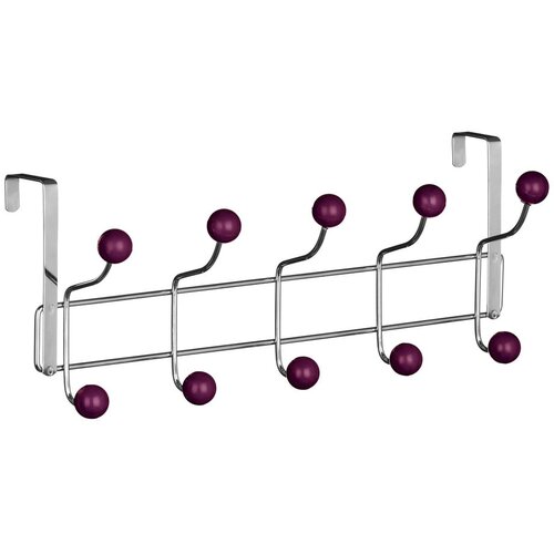 Premier Housewares Bordo/u srebrnoj boji metalna vje&amp;scaron;alica za vrata 41 cm &amp;ndash; Slike