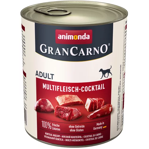 Animonda GranCarno Original Adult 6 x 800 g - Koktel s više vrsta mesa