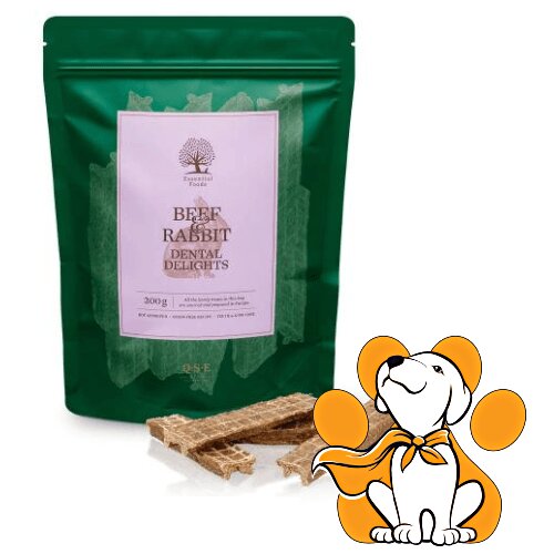 Essential Foods Essential Beef&Rabbit Dental Delights 200g, Ukusne Dentalne Poslastice Za Pse Cene