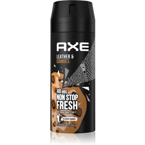 Axe Collision Leather + Cookies dezodorant in pr&amp;scaron;ilo za telo 150 ml Slike