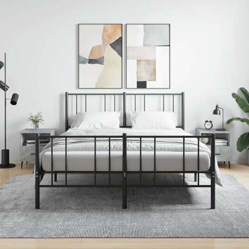 vidaXL Noćni ormarići 2 kom boja betona 40x35x47 5cm konstruirano drvo Cijene