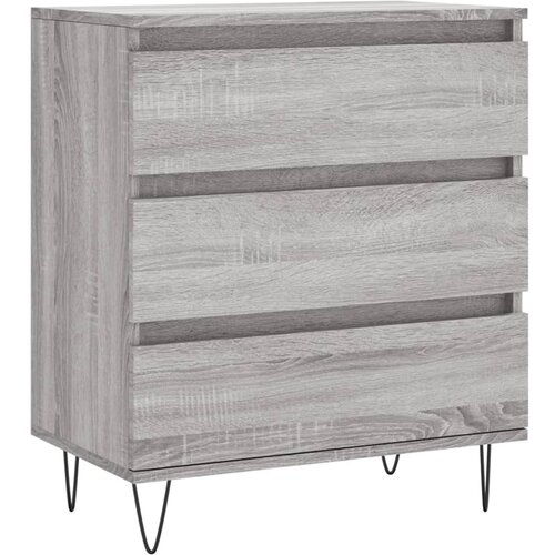  Komoda sivog hrasta sonome 60x35x70 cm od konstruiranog drva Slike