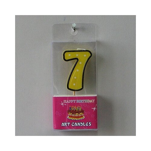  Svećica BROJ 7 visina9cm Cene